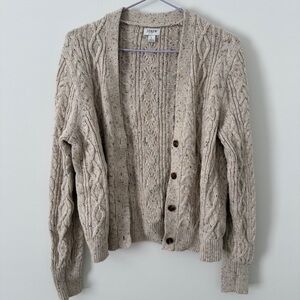 J. Crew Speckled Knit Cardigan